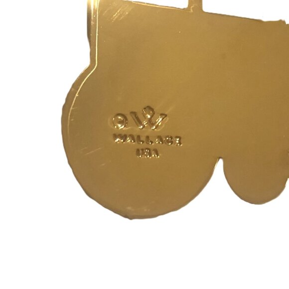 Vintage Tamerlane 24K Gold Finish & Wallace Silversmiths Christmas Ornament USA - Picture 10 of 12